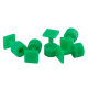 Kit 05 ventosas Laka quadrada 12mm verde